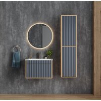  Onika Шкаф-полупенал Дайлер 35 403569 (графит/дуб сонома) - Превью изображения №7 — Интернет-магазин ПроЗаказ