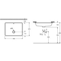 Умывальник Grohe 3948000H с гигиеническим покрытием 49.2x37 - Превью изображения №3 — Интернет-магазин ПроЗаказ