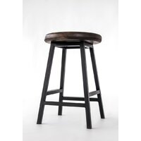 Табурет Stal-Massiv Button-47 (дуб мореный/черный) - Превью изображения №4 — Интернет-магазин ПроЗаказ