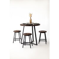 Табурет Stal-Massiv Button-47 (дуб мореный/черный) - Превью изображения №13 — Интернет-магазин ПроЗаказ