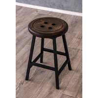 Табурет Stal-Massiv Button-47 (дуб мореный/черный) - Превью изображения №11 — Интернет-магазин ПроЗаказ