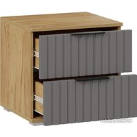 Тумба Трия Хилтон (дуб крафт золотой/графит матовый) - Превью изображения №2 — Интернет-магазин ПроЗаказ