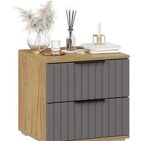 Тумба Трия Хилтон (дуб крафт золотой/графит матовый) - Превью изображения №3 — Интернет-магазин ПроЗаказ