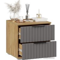 Тумба Трия Хилтон (дуб крафт золотой/графит матовый) - Превью изображения №4 — Интернет-магазин ПроЗаказ