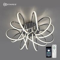 Припотолочная люстра Estares Liana Muse 105W R-APP-560x235-CHROME/WHITE-220-IP20 - Превью изображения №2 — Интернет-магазин ПроЗаказ
