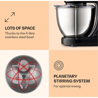 Планетарный миксер Klarstein Bella Mini (черный) - Превью изображения №3 — Интернет-магазин ПроЗаказ