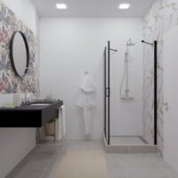 Душевой уголок Triton Йота-Блэк 90x90 (черный, с поддоном) - Превью изображения №4 — Интернет-магазин ПроЗаказ