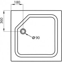 Душевой уголок Triton Йота-Блэк 90x90 (черный, с поддоном) - Превью изображения №8 — Интернет-магазин ПроЗаказ