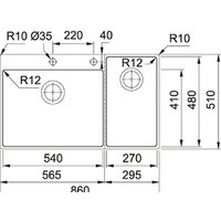 Кухонная мойка Franke Box Center BWX 220-54-27 TL 127.0538.260 - Превью изображения №4 — Интернет-магазин ПроЗаказ