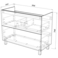  Garda Тумба под умывальник Grado 58 100 26.58.100 - Превью изображения №2 — Интернет-магазин ПроЗаказ