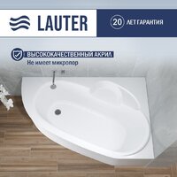 Ванна Lauter Valencia 160x105 2102160R (с каркасом и сифоном 21Y11021 матовый черный) - Превью изображения №3 — Интернет-магазин ПроЗаказ
