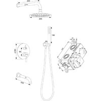Душевая система  РМС SUS129BL-1S - Превью изображения №4 — Интернет-магазин ПроЗаказ
