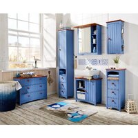  Диприз Тумба под умывальник Paula Д.1329.1 (голубой воск/черри) - Превью изображения №3 — Интернет-магазин ПроЗаказ