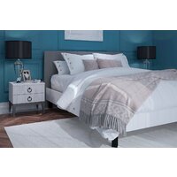 Кровать Ангстрем Хилтон спальня ХТ-800.26 исп.21 (Д1, белый премиум) - Превью изображения №3 — Интернет-магазин ПроЗаказ