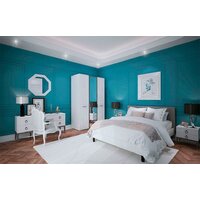 Кровать Ангстрем Хилтон спальня ХТ-800.26 исп.21 (Д1, белый премиум) - Превью изображения №4 — Интернет-магазин ПроЗаказ