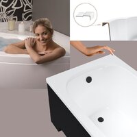 Ванна Lauter Sophia 160 21205160 (с ножками, черным подголовником и черным лиц.экраном) - Превью изображения №7 — Интернет-магазин ПроЗаказ