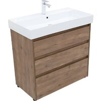 Aquanet Тумба под умывальник Nova Lite 85 302477 (дуб рустикальный) - Превью изображения №7 — Интернет-магазин ПроЗаказ