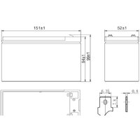 Аккумулятор для ИБП Delta HR 12-24W (12В/6 А·ч) - Превью изображения №2 — Интернет-магазин ПроЗаказ