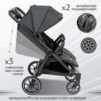 Коляска прогулочная «книга» Sweet Baby Donna (черный) - Превью изображения №7 — Интернет-магазин ПроЗаказ