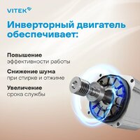 Стиральная машина Vitek VT-WSE6001 - Превью изображения №3 — Интернет-магазин ПроЗаказ