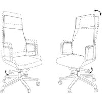 Офисное кресло Бюрократ _JONS (черный) - Превью изображения №6 — Интернет-магазин ПроЗаказ