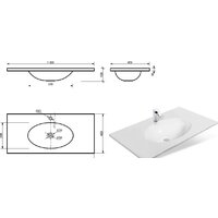 Умывальник Эстет Vegas Silk 100x45 ФР-00014919 - Превью изображения №4 — Интернет-магазин ПроЗаказ