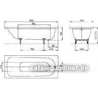 Ванна Kaldewei Saniform Plus 373-1 170x75 112600013001 (easy-clean) - Превью изображения №2 — Интернет-магазин ПроЗаказ