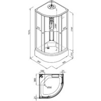 Душевая кабина Triton Мозаика В 90х90 - Превью изображения №11 — Интернет-магазин ПроЗаказ