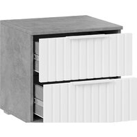 Тумба Трия Хилтон (ателье светлый/белый матовый) - Превью изображения №2 — Интернет-магазин ПроЗаказ