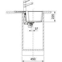 Кухонная мойка Franke Urban UBG 611-62 114.0697.753 (черный матовый) - Превью изображения №4 — Интернет-магазин ПроЗаказ