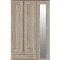 Шкаф распашной Mio Tesoro Сириус 3-х створчатый 1 ящик 2.02.01.030.3 (дуб сонома) - Превью изображения №2 — Интернет-магазин ПроЗаказ