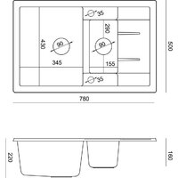 Кухонная мойка Quadron HB8224U5-G1_P2O - Превью изображения №5 — Интернет-магазин ПроЗаказ