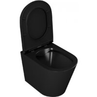 Унитаз подвесной D&K Venice DT1026025 (черный, сиденье микролифт) - Превью изображения №10 — Интернет-магазин ПроЗаказ