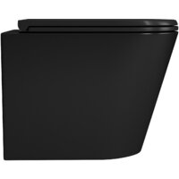 Унитаз подвесной D&K Venice DT1026025 (черный, сиденье микролифт) - Превью изображения №3 — Интернет-магазин ПроЗаказ