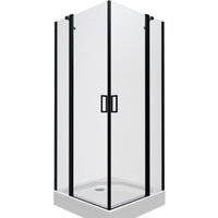 Triton Тау-Блэк 90x90 (черный, с поддоном)