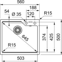 Кухонная мойка Franke Urban UBG 610-56 (оникс) - Превью изображения №2 — Интернет-магазин ПроЗаказ