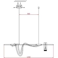 Подвесная люстра Kinklight Кайли 08039K-120A.19 (черный) - Превью изображения №3 — Интернет-магазин ПроЗаказ
