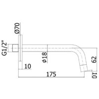Излив Paffoni Light ZBOC045NO - Превью изображения №2 — Интернет-магазин ПроЗаказ