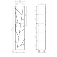  Volna Шкаф-пенал Twing 40 бетон - Превью изображения №7 — Интернет-магазин ПроЗаказ