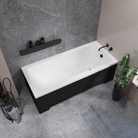 Ванна Lauter Bianca 140 21207140 (с каркасом и сифоном 21Y11021 матовый черный) - Превью изображения №21 — Интернет-магазин ПроЗаказ