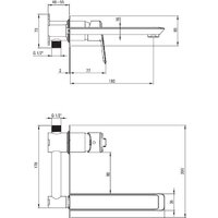 Смеситель Deante Arnika BQA R54L (золото) - Превью изображения №2 — Интернет-магазин ПроЗаказ