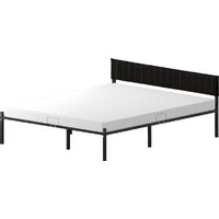 Домаклево Лофт Компакт 120x190 (черный/черный велюровый чехол)