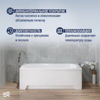 Ванна Lauter Sophia 140 21205140 (с каркасом и сифоном 21Y31000 хром) - Превью изображения №6 — Интернет-магазин ПроЗаказ