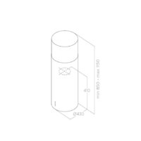 Кухонная вытяжка Elica Tube Pro Island BL MAT/A/43 - Превью изображения №3 — Интернет-магазин ПроЗаказ