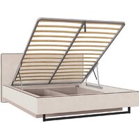 Кровать Ангстрем Милагро спальня с ПМ Малага-811.26 (М) (Simple 29/кашемир серый/оМ02) - Превью изображения №3 — Интернет-магазин ПроЗаказ