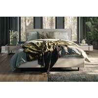 Кровать Ангстрем Милагро спальня с ПМ Малага-811.26 (М) (Simple 29/кашемир серый/оМ02) - Превью изображения №5 — Интернет-магазин ПроЗаказ