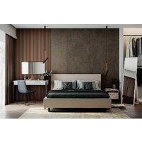 Кровать Ангстрем Милагро спальня с ПМ Малага-811.26 (М) (Simple 29/кашемир серый/оМ02) - Превью изображения №6 — Интернет-магазин ПроЗаказ