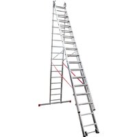 Лестница-стремянка Новая высота NV 523 трёхсекционная индустриальная 3x16 ступеней - Превью изображения №5 — Интернет-магазин ПроЗаказ