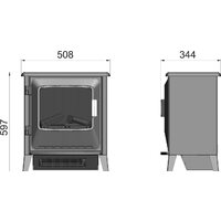 Электрокамин Dimplex Lucia Optiflame Electric Stove LUC20 - Превью изображения №5 — Интернет-магазин ПроЗаказ