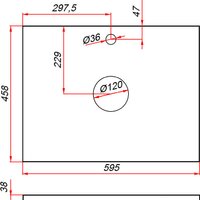  ЗОВ Тумба под умывальник Дион 60 D60LWP0M9003MKV5-HPL38T (туя/белый матовый) - Превью изображения №5 — Интернет-магазин ПроЗаказ
